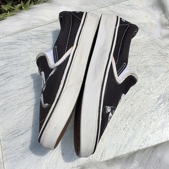 Vans + Johnny Ramone Graphic Signature Black Classic Shoes Unisex M6.5, W8 - Picture 6 of 16